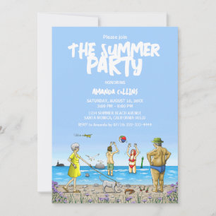 Sommer-Strandparty Einladung