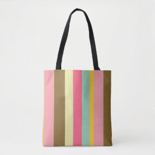 Sommer-Streifen-Farbpalette-Design Tasche