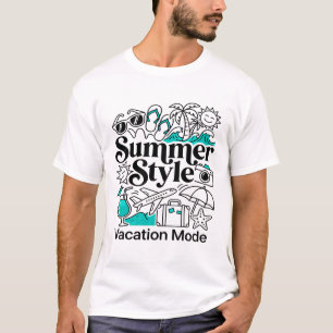 Sommer Style Urlaubsmodus Reise-Themen-Elemente T-Shirt