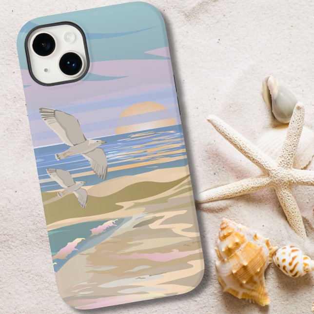 Sommer Sunset Beach Case-Mate iPhone 14 Plus Hülle (Pastel Summer Sunset Beach Case-Mate iPhone 14 Plus Case)