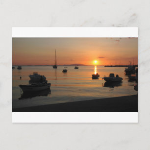 Sommer Sunset in Novalja in Kroatien Postkarte