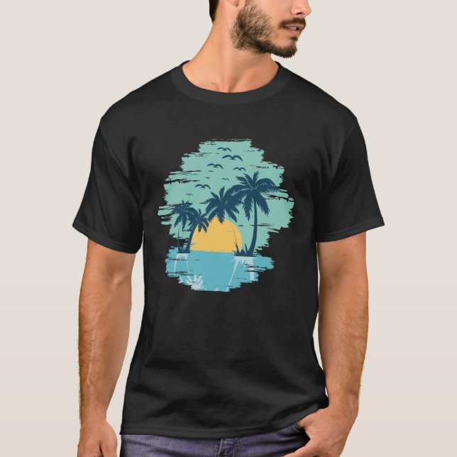 Sommer - Surfbrett T-Shirt (Vorderseite)