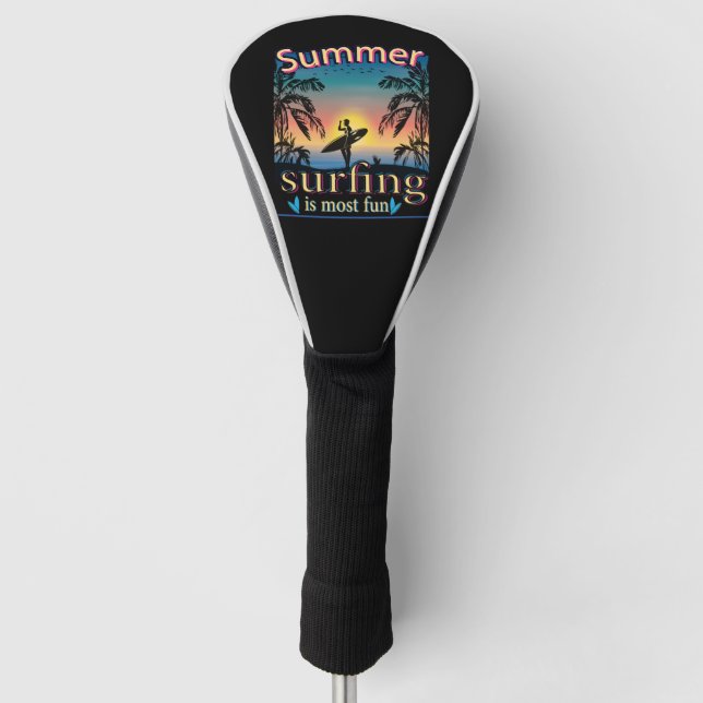 Sommer - Surfen macht Spaß Golf Headcover (Vorderseite)