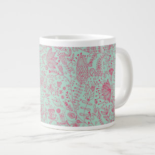 Sommer süßes Blumenmuster Jumbo-Tasse