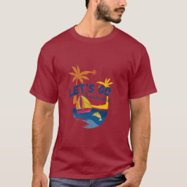 Sommer-T - Shirt - Lass's Go Swimming Front &