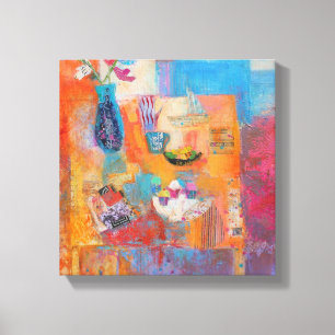 Sommer-Tabelle Leinwanddruck