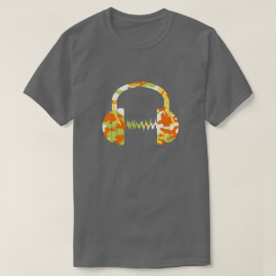 Sommer-Tarnmuster-Kopfhörer T-Shirt
