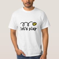 Sommer-Tennis-Shirt mit niedlichem Zitat | spielen