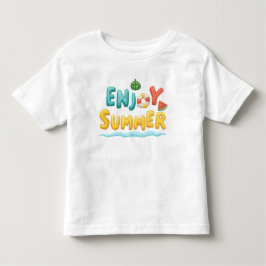 Sommer-Text-Illustration genießen Kleinkind T-shirt