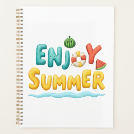 Sommer-Text-Illustration genießen Planer
