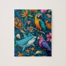 Sommer-Tiere Strand Puzzle-Geschenk