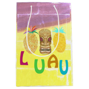 Sommer-Tiki-Ananas-Luau Mittlere Geschenktüte