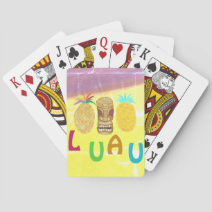 Sommer-Tiki-Ananas-Luau Spielkarten