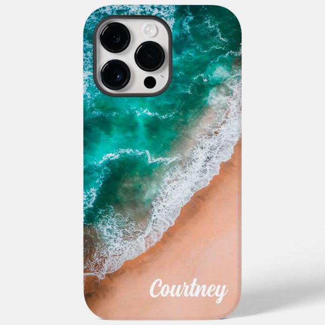 Sommer-Tropical Ocean Beach Wave Case-Mate iPhone 14 Pro Max Hülle (Rückseite)