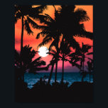 Sommer tropisch rosa Orangenpalmen Sonnenuntergang Poster<br><div class="desc">Dieses tropische und coole Design ist perfekt für die heißen Sommermonate. Das Hotel verfügt über einen künstlerischen und modernen Neon-Rosa-, Orange- und lila Neonuntergang mit schwarzen Palmen-Silhouetten und strahlender Sonne. Es ist schön, wunderschön und malerisch! ***WICHTIGE HINWEIS FÜR DESIGN: Für individuelle Designanfragen, wie z.B. passende Produktanfragen, Farbänderungen, Platzierungsänderungen oder andere...</div>