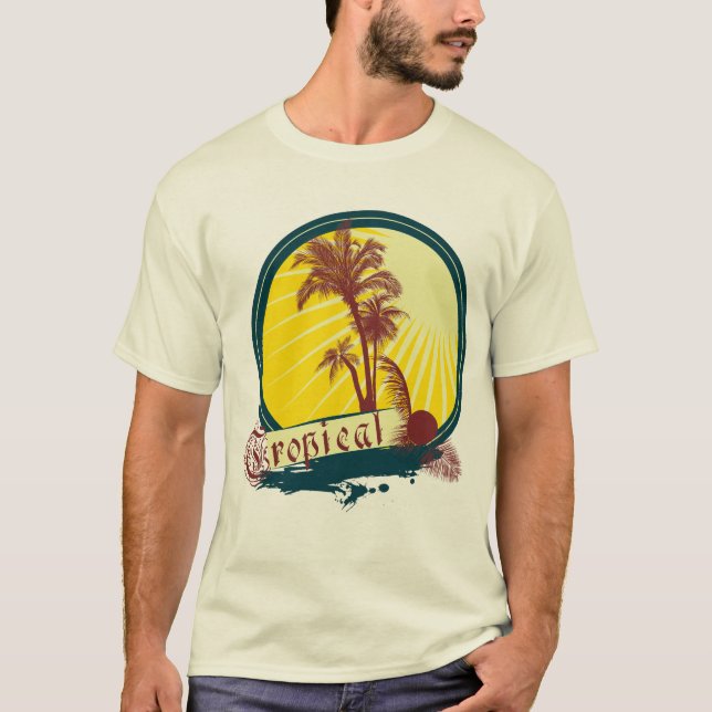 Sommer-tropischer T - Shirt (Vorderseite)
