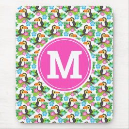 Sommer Tropischer Touch und Blumenmuster Mousepad