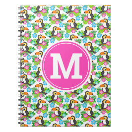 Sommer Tropischer Touch und Blumenmuster Notizblock