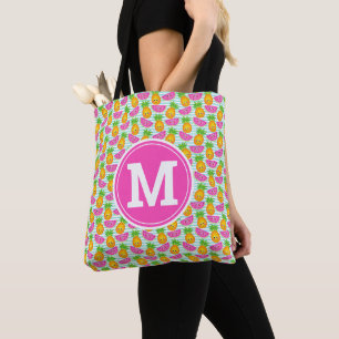 Sommer-Tropisches-Ananas- und Wassermelonen-Monogr Tasche