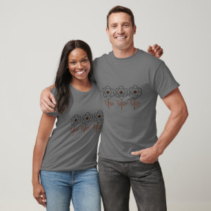 Sommer Unisex Minimalist Flower T-Shirt Design