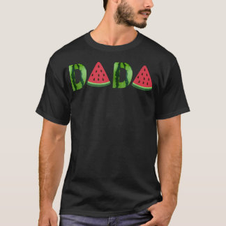 Sommer-Vater-Dada-Wassermelone-Einzigartige-Wasser T-Shirt