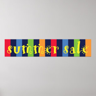 Sommer-Verkaufs-Fenster-Zeichen Poster