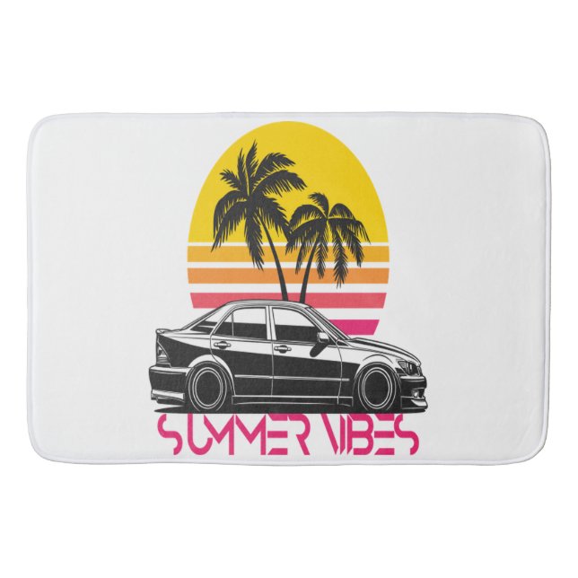 Sommer-Vibes Badematte (Vorderseite)