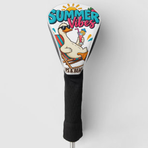 Sommer-Vibes-Ente – Flip Flops Flaschenöffner Golf Headcover