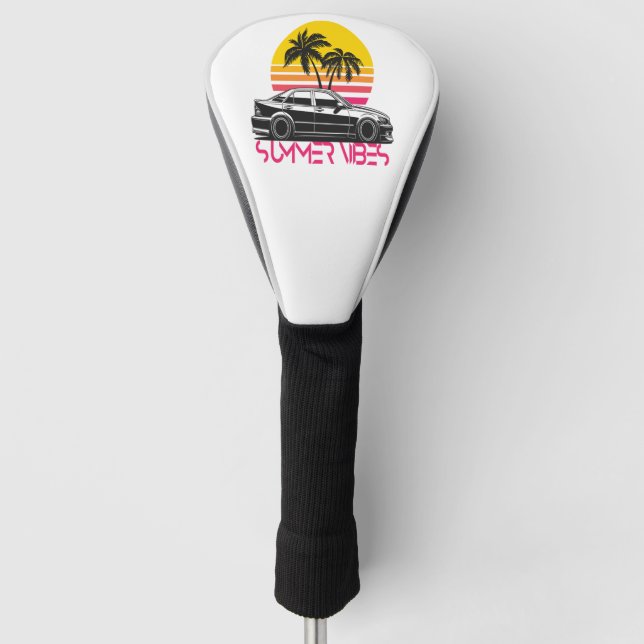 Sommer-Vibes Golf Headcover (Vorderseite)