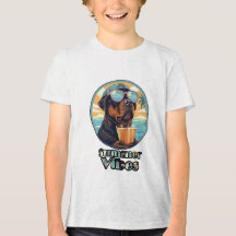 Sommer-Vibes-Hund – Cooles Strand-Mood-Shirt (Edit