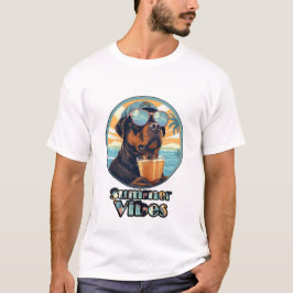 Sommer-Vibes-Hund – Cooles Strand-Mood-Shirt T-Shirt