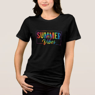 SOMMER Vibes Krawatte-Dye T - Shirt - Farbiger Reg
