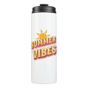 Sommer-Vibes Retro Thermosbecher