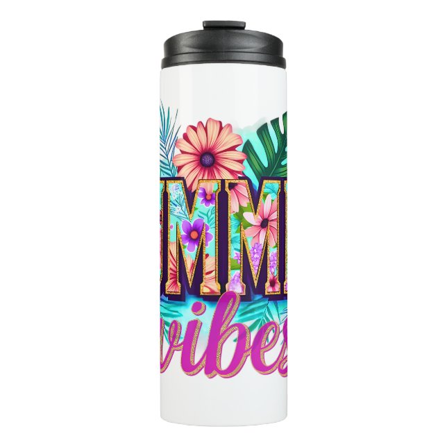 Sommer Vibes Thermosbecher (Vorderseite)