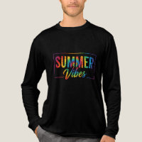 SOMMER Vibes Tie-Dye T-Shirt – Buntes Regenbogen