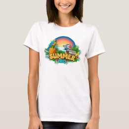 Sommer-Vibes-Urlaub-Strand T-Shirt