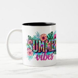 Sommer Vibes Zweifarbige Tasse