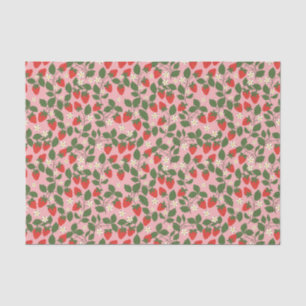 Sommer Vintage Rosa Erdbeere Boho Brautparty Seidenpapier