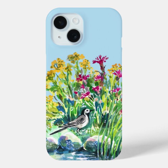 Sommer, Waggtail, wilde Blume Case-Mate iPhone Hülle (Rückseite)