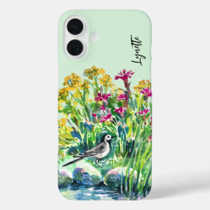 Sommer, Waggtail, wilde Blume iPhone 16 Plus Hülle