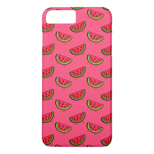 Sommer-Wassermelone auf rosa Muster Case-Mate iPhone Hülle (Rückseite)