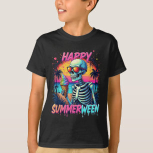 Sommer Wassermelone Jack-o-lantern Frohes Summerwe T-Shirt