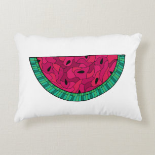 Sommer-Wassermelone-Mosaik Dekokissen