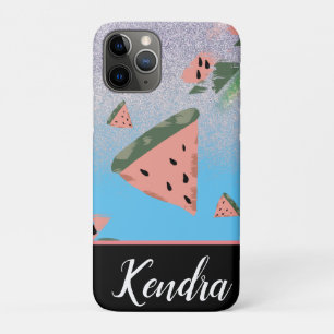 Sommer-Wassermelonen-Illustrationsmuster Glanz Case-Mate iPhone Hülle