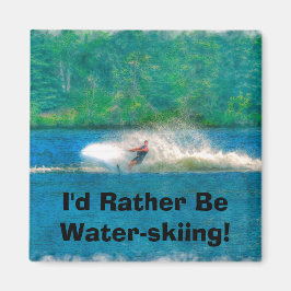 Sommer Wasserskifahrer und See Magnet