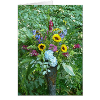 Sommer Wedding Blumenmischungs-Raum-Anlass-Karte