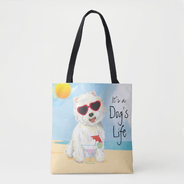 Sommer Westie Tasche (Vorderseite)