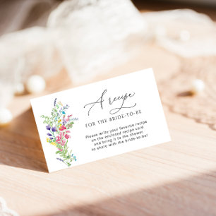 Sommer-Wildblume Bitte bringen Sie ein Rezept Begleitkarte