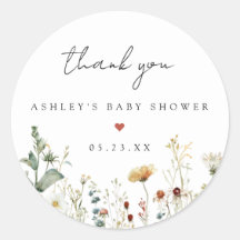 Sommer-Wildblumenfeld-Baby-Party