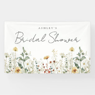 Sommer-Wildblumenfeld-Brautabschied Banner